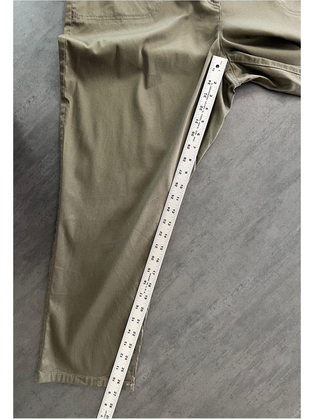 Chico's Army Green Ankle Tapered Cotton Pants Women’s Size XL - 3 - Cargo Pocket - Picture 9 of 9